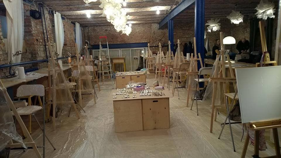 The Yellow Door as an art studio for a night - The Yellow Door, 2015.
