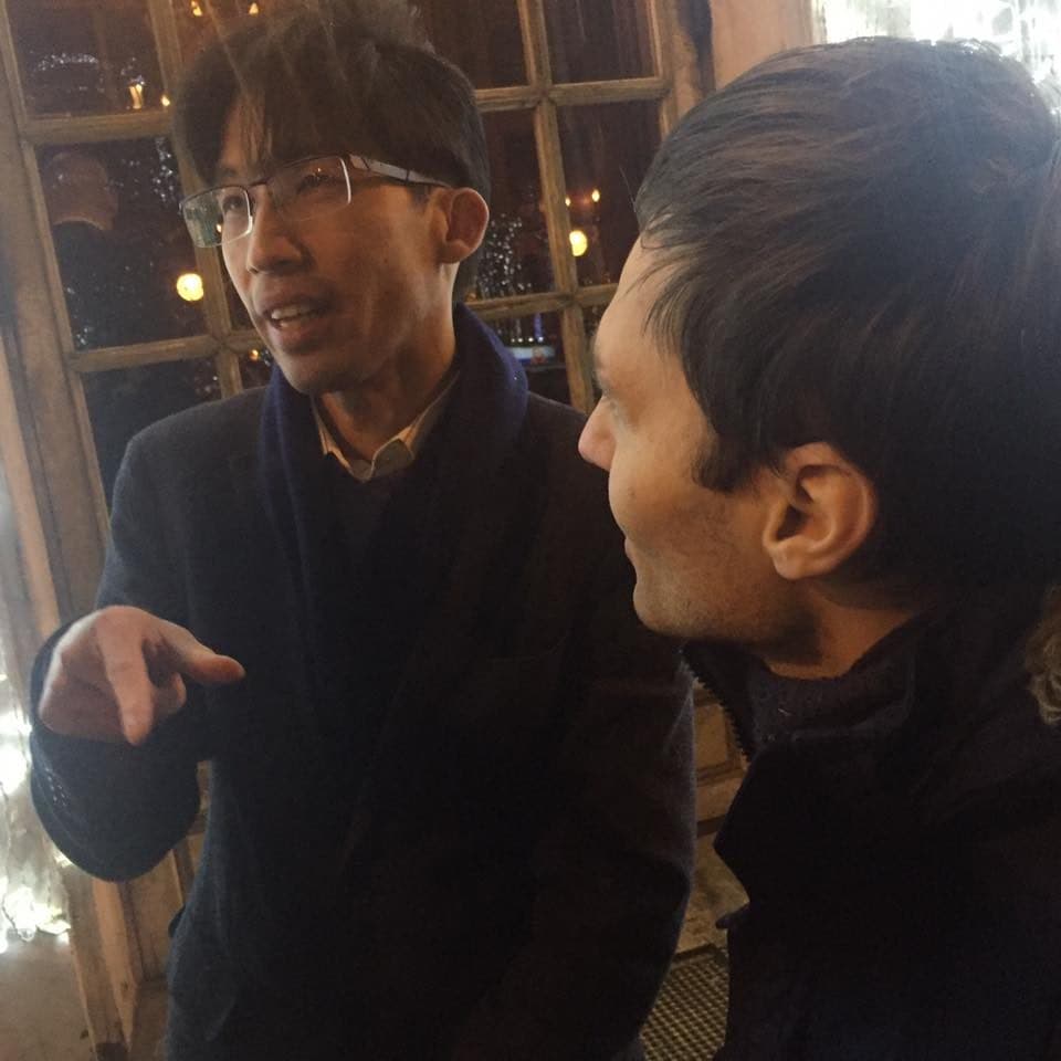 At the Yellow Door at The Yellow Door, Moscow, 2015 - with Marvin Liao, Pavel Tiunov.