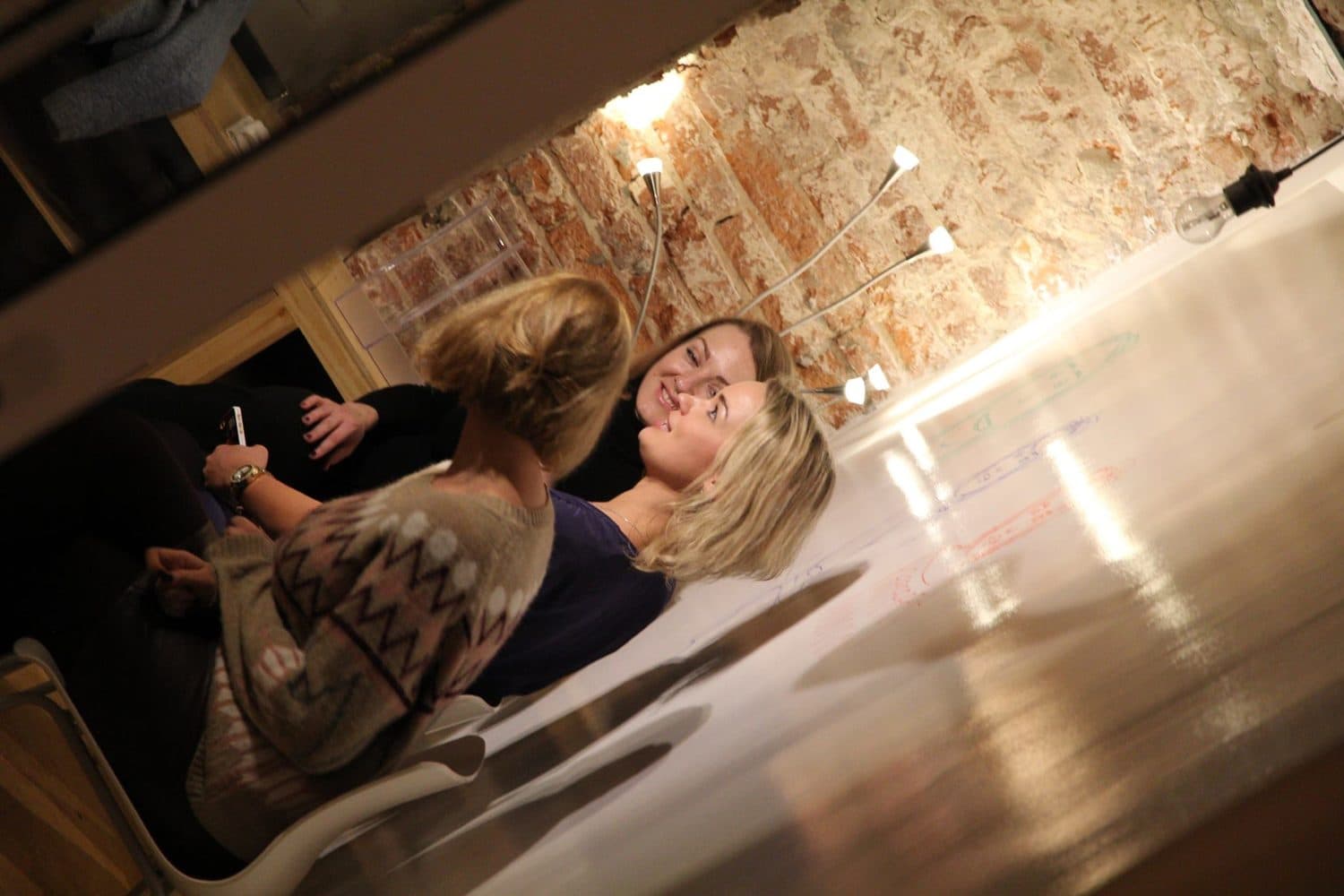 Opening Night at The Yellow Door, Moscow, 2015 - with Natalia.
