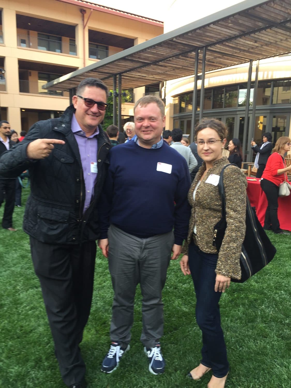 Yellow Door Event at The Yellow Door, Stanford, 2015 - with Dima, Katya.