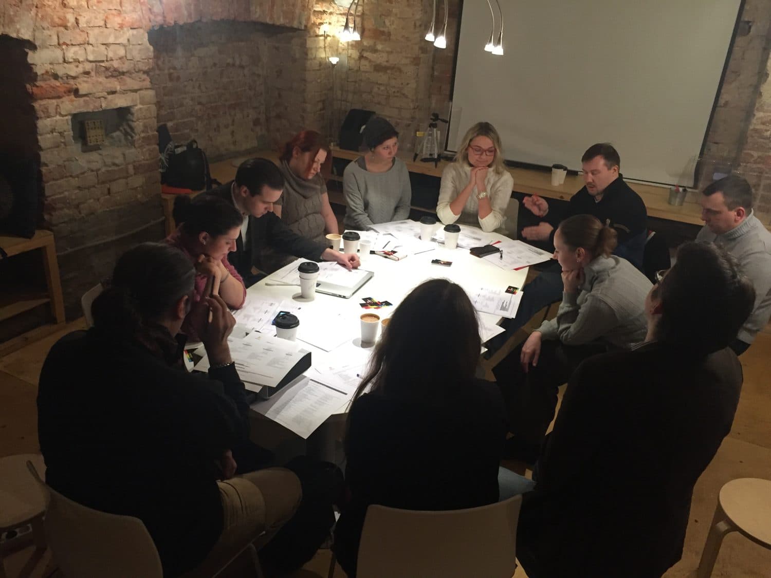 The Team at The Yellow Door, Moscow, 2016.