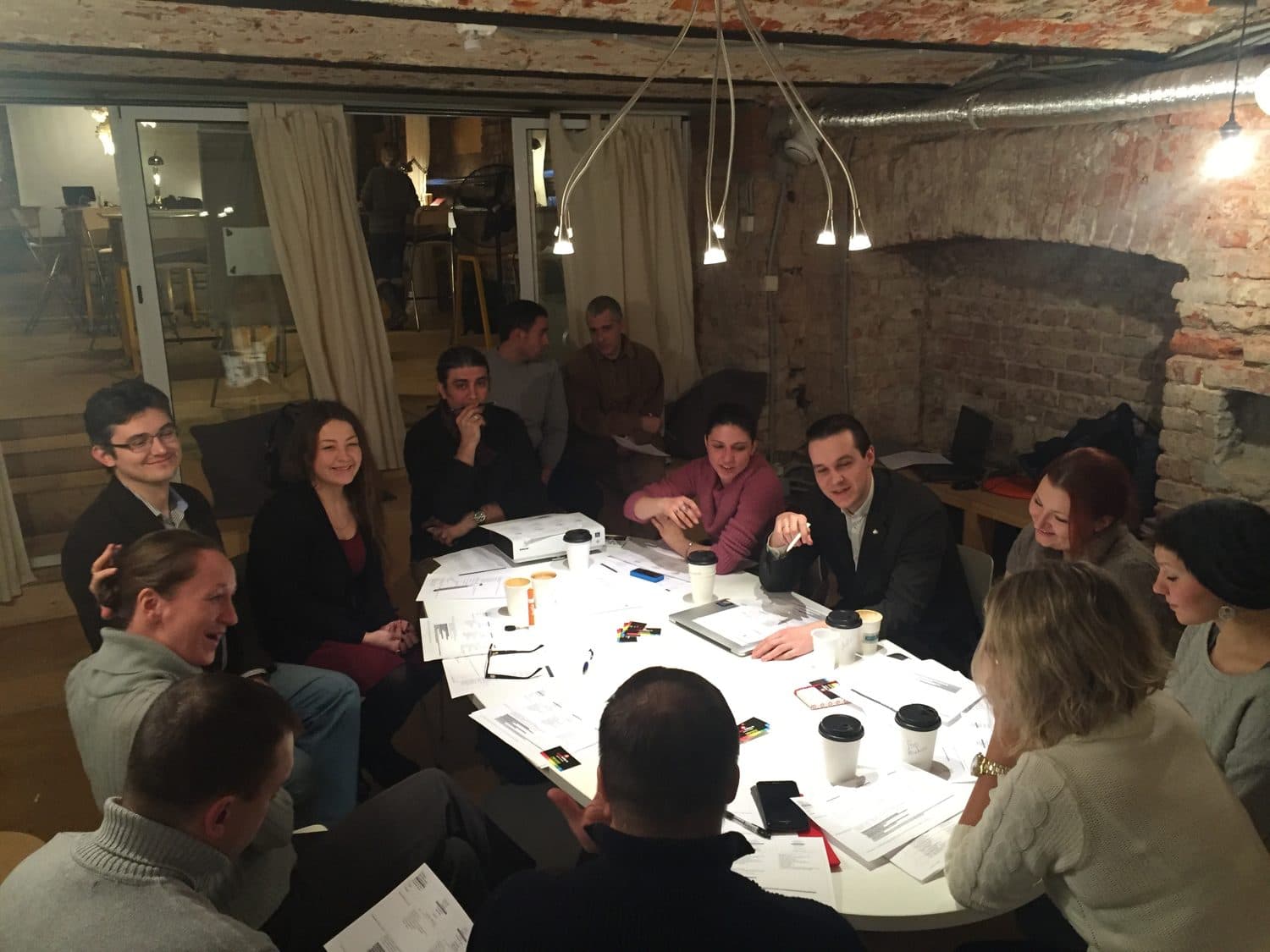 The Team at The Yellow Door, Moscow, 2016.