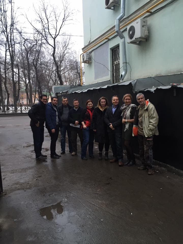 Founders Coffee - team outside
