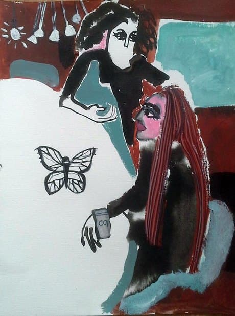Yulia Tretyakova - The butterfly & the coffee