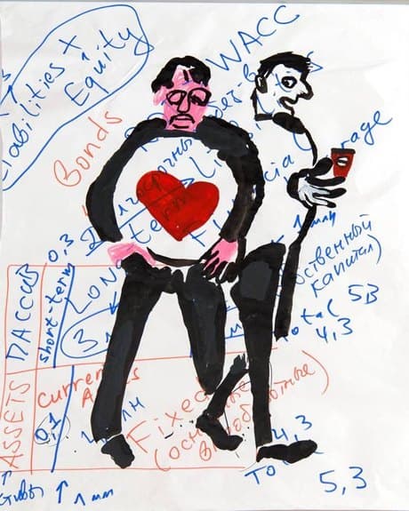 Yulia Tretyakova - Men in Black Suits I