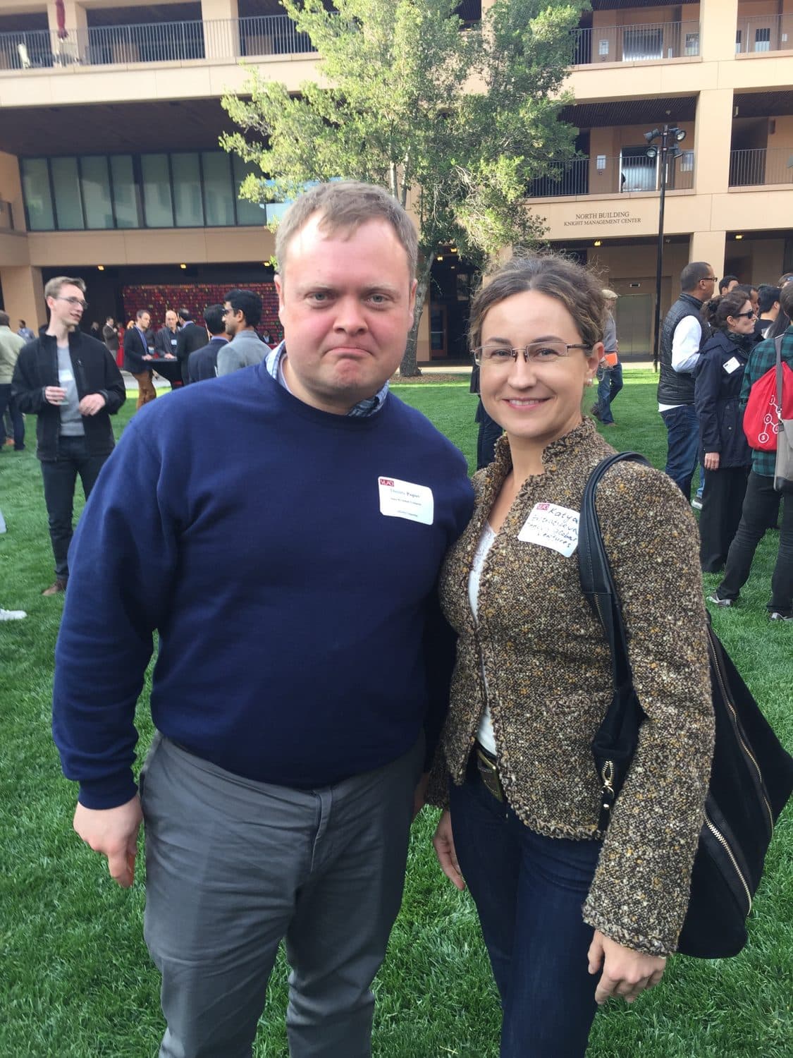 Yellow Door Event at The Yellow Door, Stanford, 2015 - with Dima, Katya.