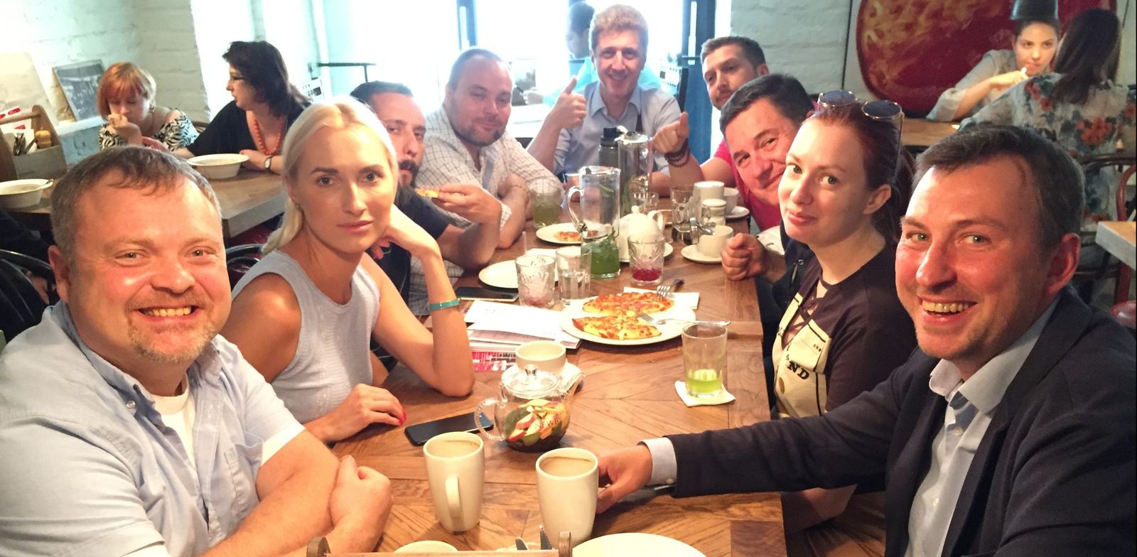 A Thursday mentor lunch at The Yellow Door
