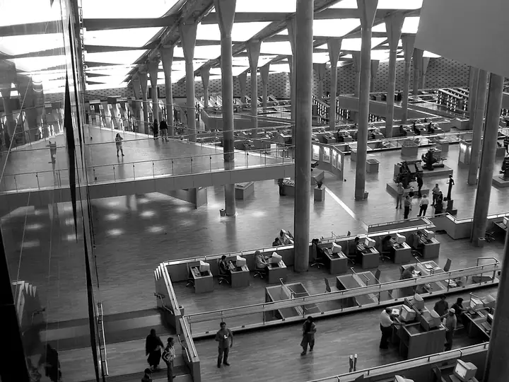 Reading room: Alexandria · Bibliotheca Alexandrina