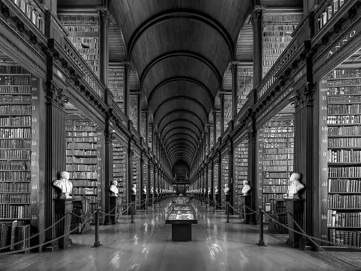 Reading room: Dublin · the Long Room, Trinity College